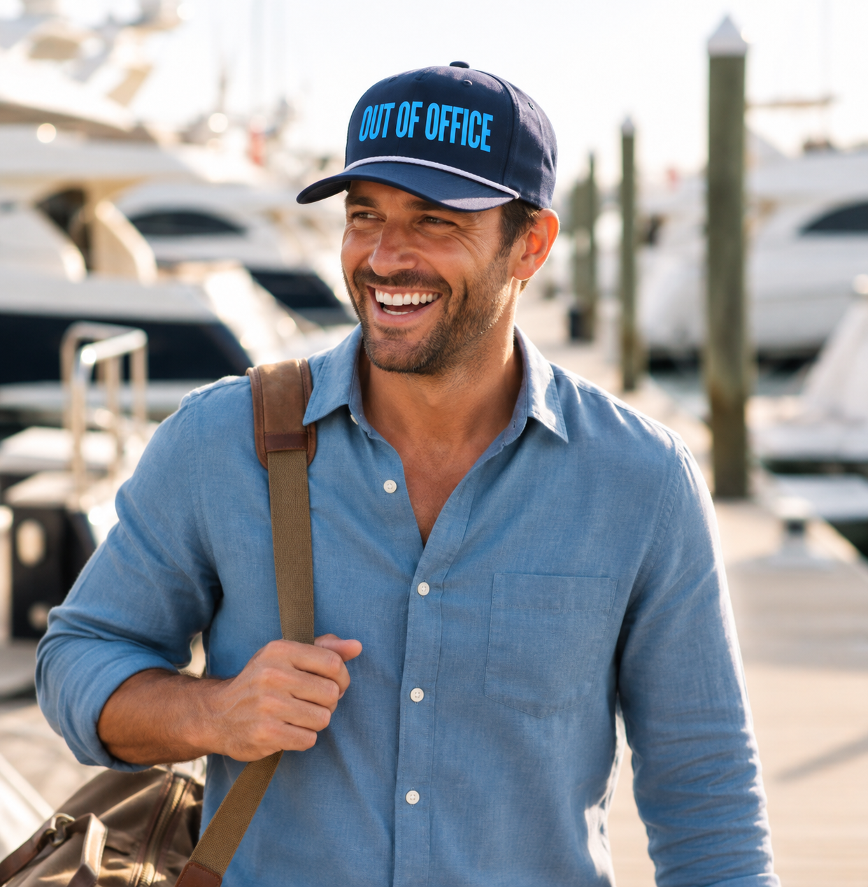 Out Of Office lake hat — lifestyle photo