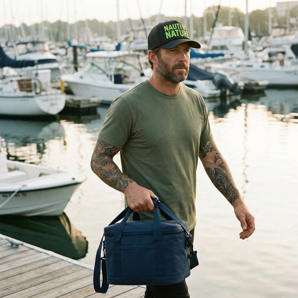 Nauti By Nature lake hat — lifestyle photo
